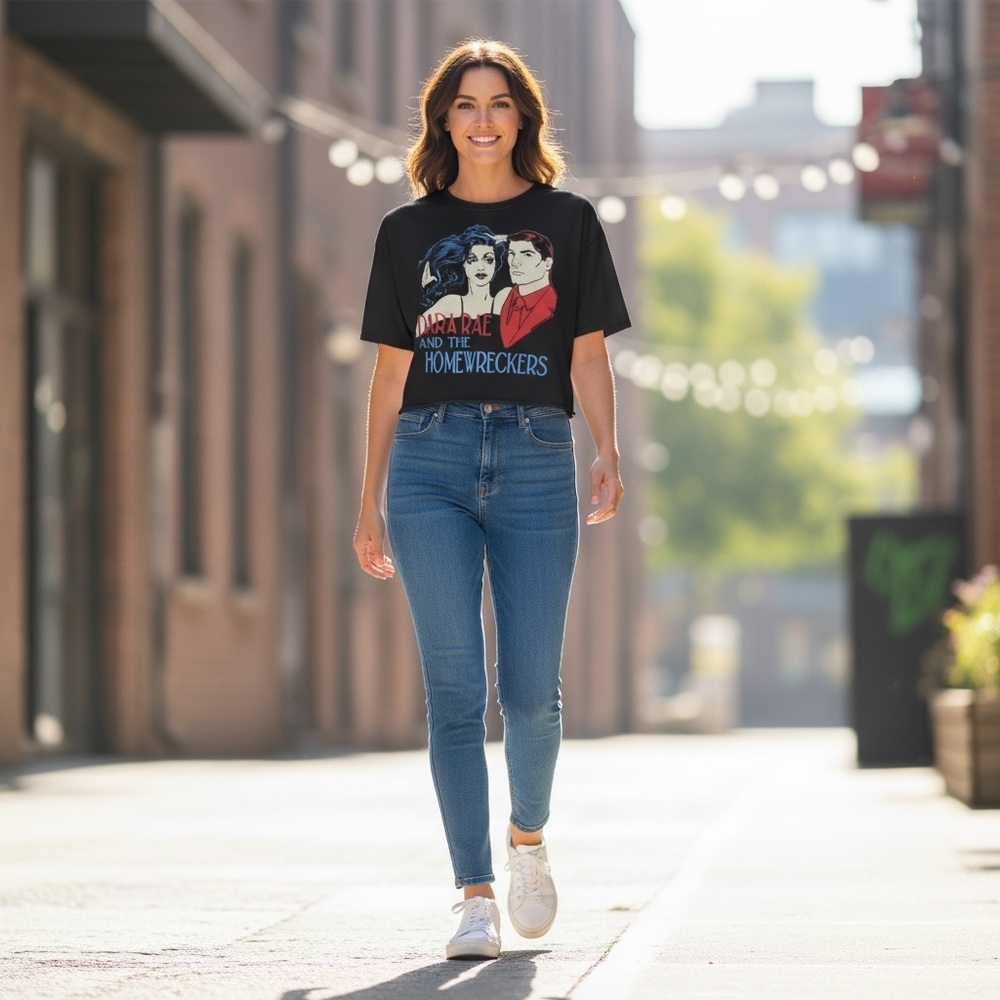 Adara Rae and the Homewreckers Crop Tee L